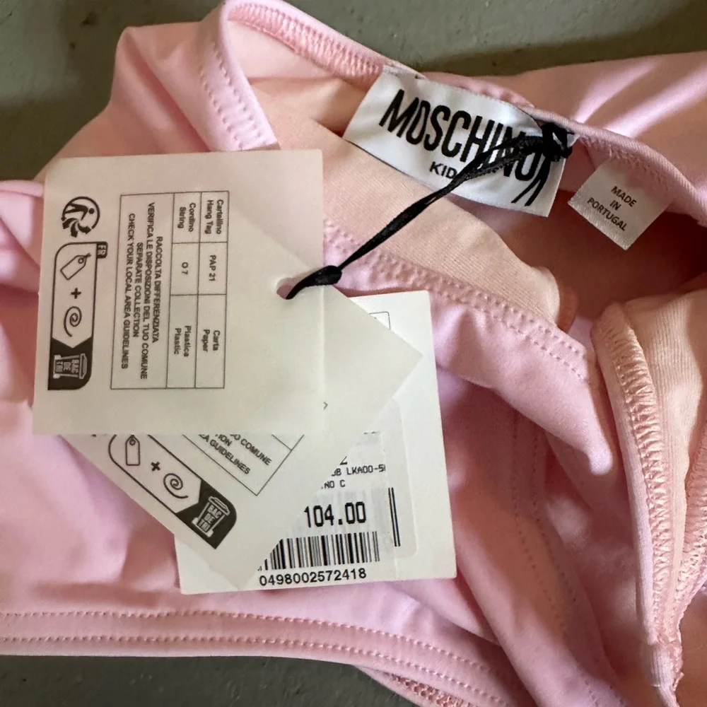 Moschino Pink Teddy One-Piece Swimsuit